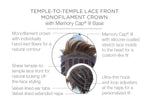Lace Front Monofilament Crown Memory Cap® III Base