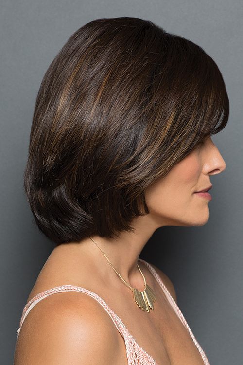 100% Human Hair Bangs in color R3HH Dark Brown