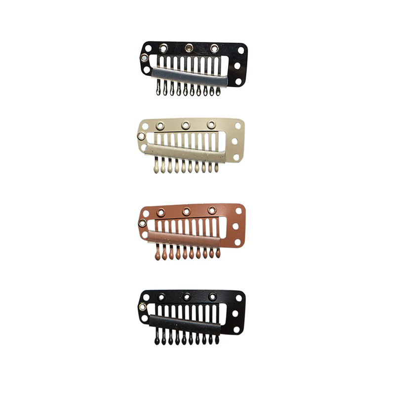 Clips Large - 1.375"/ 3.5cm (Pack of 3) Brown