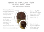 Lace Front, Monofilament Part, Memory Cap® III Base