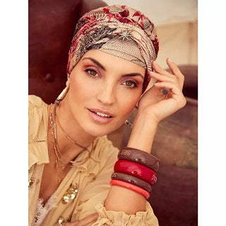 Sapphire Boho Printed Turban