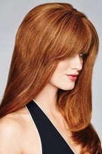 100% Human Hair Bangs in color R5HH Light Reddish Brown